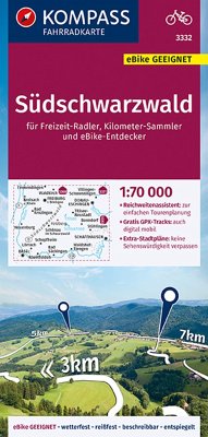 Cover KOMPASS Fahrradkarte 3332 Südschwarzwald 1:70.000