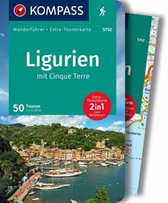 KOMPASS Wanderführer Ligurien mit Cinque Terre, 50 Touren mit Extra-Tourenkarte - Wille, Franz