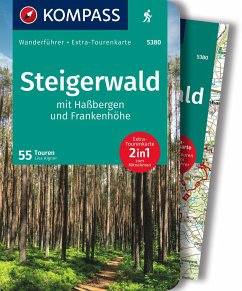 KOMPASS Wanderführer Steigerwald mit Haßbergen und Frankenhöhe, 55 Touren mit Extra-Tourenkarte - Aigner, Lisa
