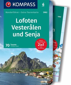 KOMPASS Wanderführer Lofoten, Vesterålen und Senja, 70 Touren mit Extra-Tourenkarte - Diehl, Thomas