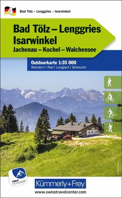 Cover Kümmerly+Frey Outdoorkarte Deutschland 4 Bad Tölz, Lenggries, Isarwinkel 1:35.000