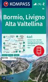 KOMPASS Wanderkarte 96 Bormio, Livigno, Alta Valtellina 1:50.000