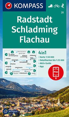 KOMPASS Wanderkarte 31 Radstadt, Schladming, Flachau 1:50.000