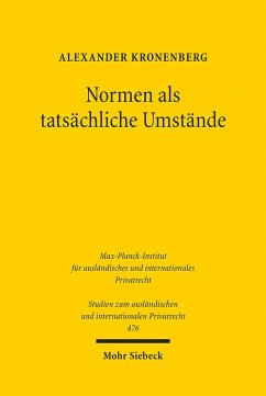 Normen als tatsächliche Umstände (eBook, PDF) - Kronenberg, Alexander