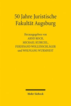 50 Jahre Juristische Fakultät Augsburg (eBook, PDF)