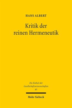 Kritik der reinen Hermeneutik (eBook, PDF) - Albert, Hans