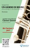 Bb Clarinet 1 part of &quote;Un giorno di regno&quote; for Clarinet Quintet (fixed-layout eBook, ePUB)