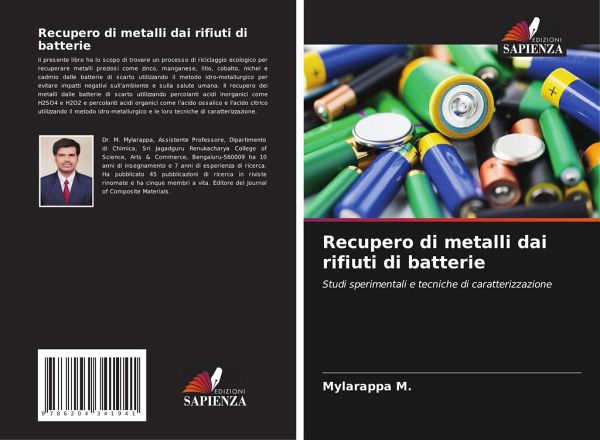 Recupero di metalli dai rifiuti di batterie