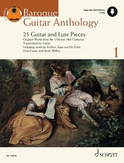 Baroque Guitar Anthology, Volume 1 28 Guitar and Lute Pieces - Original Works from the 17th and 18thcenturies Book with Online Material - Franke, Jens