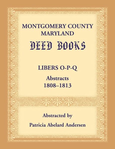 Montgomery County, Maryland Deed Books