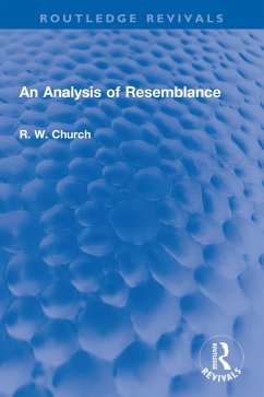 An Analysis of Resemblance (eBook, ePUB) - Church dec'd, Ralph W.