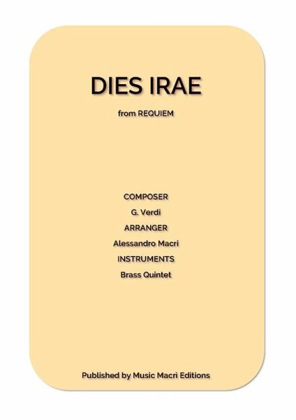 DIES IRAE from REQUIEM by G. Verdi (eBook, ePUB) DIES IRAE from REQUIEM by G. Verdi (eBook, ePUB)