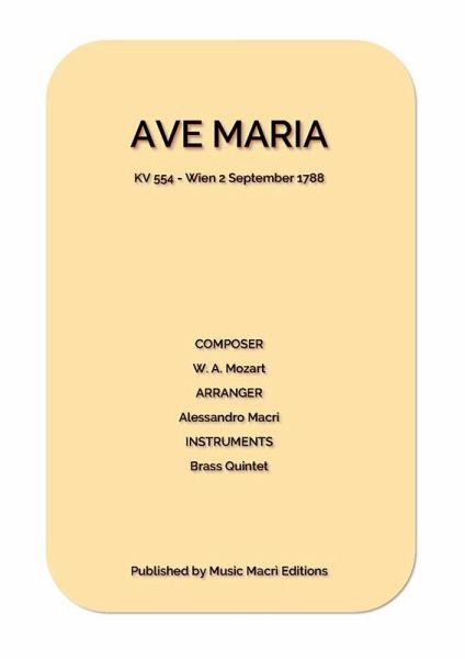 Ave Maria by Mozart (eBook, ePUB)