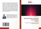 Caractérisation de surface des zéolithes Tome I