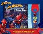 Marvel Spider-Man: Here Comes Spider-Man! Book and 5-Sound Flashlight Set [With Flashlight]
