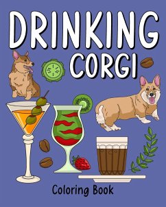 Drinking Corgi Coloring Book - Paperland