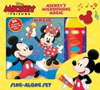 Disney Mickey & Friends: Mickey's Microphone Magic Sing-Along Sound Book Set: Sing-Along Set [With Sing-Along Set]