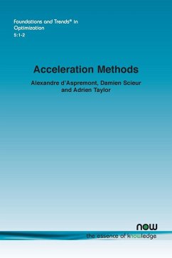 Acceleration Methods - D'Aspremont, Alexandre; Scieur, Damien; Taylor, Adrien