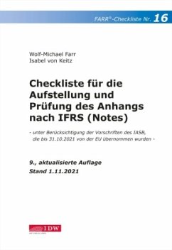 Farr, Checkliste 16 (Anhang n. IFRS), 9. A. - Farr, Wolf-Michael;Keitz, Isabel von