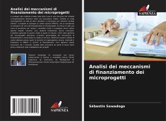 Analisi dei meccanismi di finanziamento dei microprogetti - Sawadogo, Sébastin;Sanhouidi, Mikael