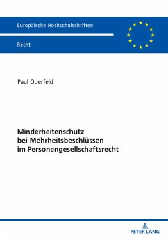 Cover Minderheitenschutz bei Mehrheitsbeschlüssen im Personengesellschaftsrecht