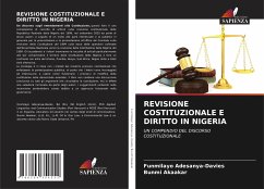 REVISIONE COSTITUZIONALE E DIRITTO IN NIGERIA - Adesanya-Davies, Funmilayo;Akaakar, Bunmi