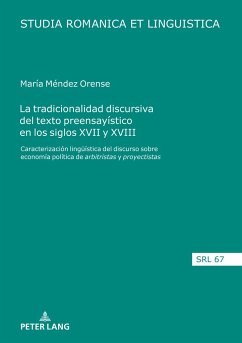 La tradicionalidad discursiva del texto preensayístico en los siglos XVII y XVIII - Méndez Orense, María