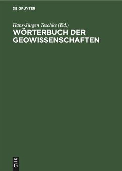 Wörterbuch der Geowissenschaften - Wörterbuch der Geowissenschaften