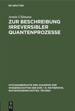 Zur Beschreibung irreversibler Quantenprozesse - Uhlmann, Armin