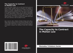 The Capacity to Contract in Malian Law - Sacko, Mamadou Tchiekora
