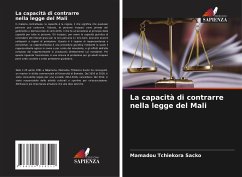 La capacità di contrarre nella legge del Mali - Sacko, Mamadou Tchiekora