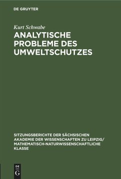 Analytische Probleme des Umweltschutzes - Schwabe, Kurt