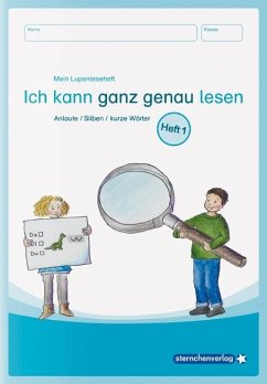 Mein Lupenleseheft 1 - Ich kann ganz genau lesen - - sternchenverlag GmbH;Langhans, Katrin