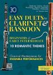 30 Easy Duets for Clarinet and Bassoon... - Bild 1