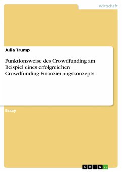 Funktionsweise des Crowdfunding am Beispiel eines erfolgreichen Crowdfunding-Finanzierungskonzepts (eBook, PDF)