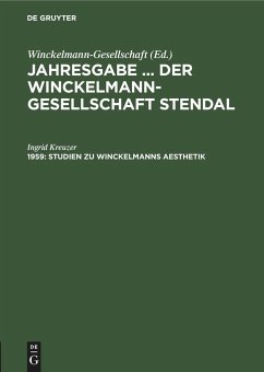 Studien zu Winckelmanns Aesthetik - Kreuzer, Ingrid