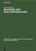 Beiträge zur Goetheforschung Beiträge zur Goetheforschung