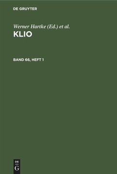 Klio. Band 66, Heft 1