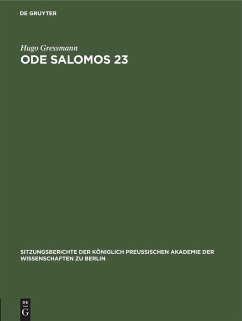 Ode Salomos 23 - Gressmann, Hugo