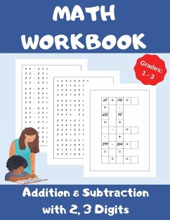 Math Workbook, Addition and Subtraction with 2,3 Digits, Grades 1-3 - Wolf, Danny