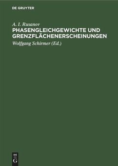 Cover Phasengleichgewichte und Grenzflächenerscheinungen