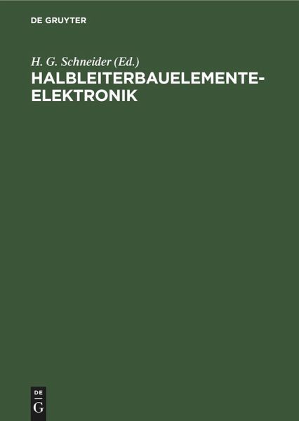 Halbleiterbauelementeelektronik Halbleiterbauelementeelektronik