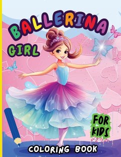 Ballerina Girl Coloring Book For Kids - Peter