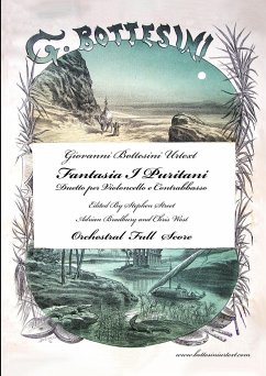 Fantasia I Puritani Duetto For Double Bass and Cello - Full Score - Bottesini, Giovanni; Street, Stephen