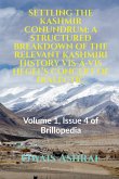Settling the Kashmir Conundrum: A STRUCTURED BREAKDOWN OF THE RELEVANT KASHMIRI HISTORY VIS-Á-VIS HEGEL'S CONCEPT OF DIALECTIC: Volume 1, Issue 4 of B