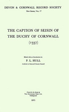 Cover The Caption of Seisin of the Duchy of Cornwall 1337 (eBook, PDF)