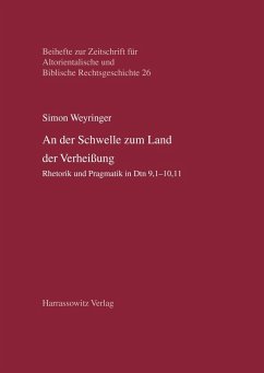 An der Schwelle zum Land der Verheißung (eBook, PDF) - Weyringer, Simon