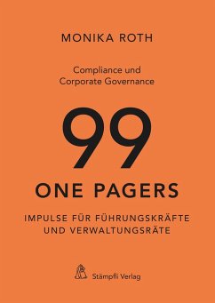 Compliance und Corporate Governance - 99 One Pagers (eBook, PDF) - Roth, Monika