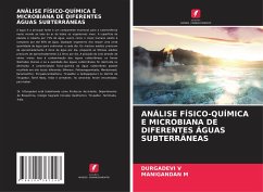 ANÁLISE FÍSICO-QUÍMICA E MICROBIANA DE DIFERENTES ÁGUAS SUBTERRÂNEAS - V, DURGADEVI;M, MANIGANDAN