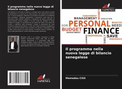 Il programma nella nuova legge di bilancio senegalese - Ciss, Mamadou